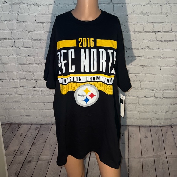 NFL Other - BRAND NWT NFL Team Apparel Black & Yellow Steelers Shirt size L